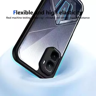 Infinix GT 50 Pro 5G/Infinix GT 50Pro(ส่งในไทย)เคสกันกระแทกขอบสีหลังใสInfinix GT50 Pro 5G/infinix GT 50 Pro 5Gตรงรุ่น