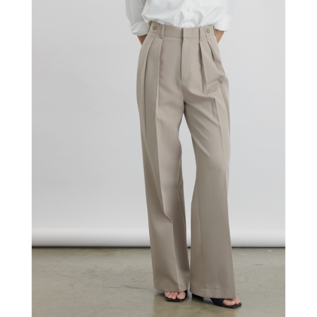 Genesis- Editor Pants กางเกงขายาวเอวสูง ทรงกระบอกตรง