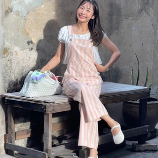 (S-XL) CHAWY Garden Berry Overall C4794 เอี๊ยม Berry