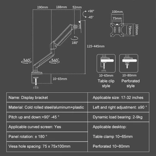 MIracle ขาตั้งจอคอม ขาตั้งจอ monitor stand 17-40 นิ้ว 2-15KG 360° ปรับได้หลายทิศทาง รับประกัน 3 ปี