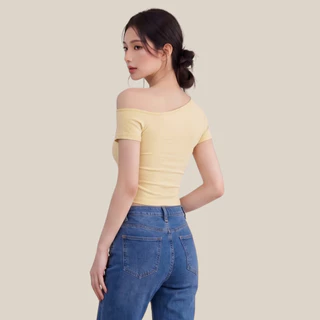 WsimpleBra | Irene One Shoulder เสื้อไหล่เดี่ยว มีบราในตัว เลิกใส่ชุดชั้นในและซิลิโคลปิดจุก
