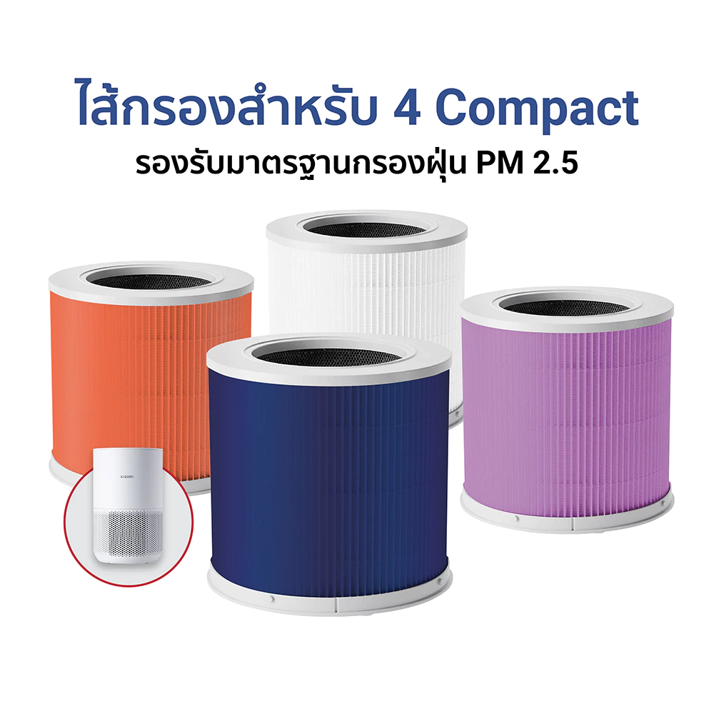 (4 Compact) iSUPER Smart Air Purifier 4 Compact Filter ไส้กรองสำหรับเครื่องฟอก Xiaomi รุ่น 4 Compact เท่านั้น กรอง PM2.5