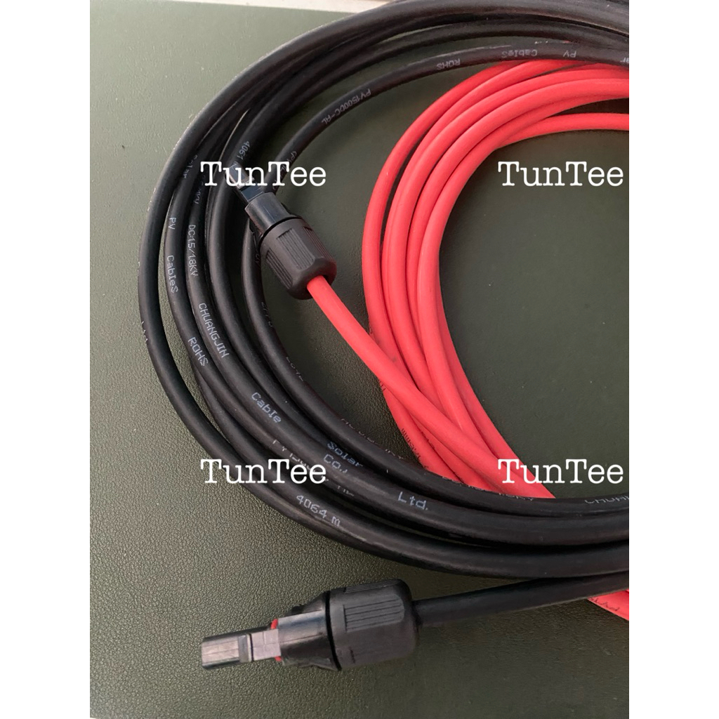 สายไฟ PV1(อลูมิเนียม)ขนาด1x4 และ 1x6 ย้ำหัว MC4 รูปที่ 3