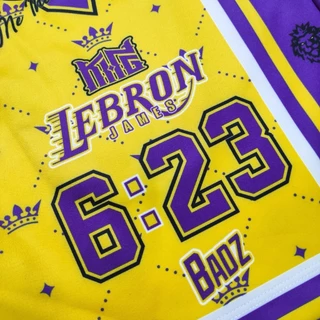 กางเกงกีฬา กางเกงบาสขาสั้น Badz Xero LeBron 6:23 [ มีไซส์ใหญ่ ]