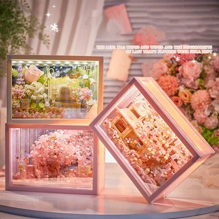 ✨ใหม่✨กล่องดอกไม้ตัวต่อ DIY ของขวัญวันครบรอบ ของขวัญวาเลนไทน์ ตั้งโชว์สวย