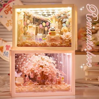 ✨ใหม่✨กล่องดอกไม้ตัวต่อ DIY ของขวัญวันครบรอบ ของขวัญวาเลนไทน์ ตั้งโชว์สวย