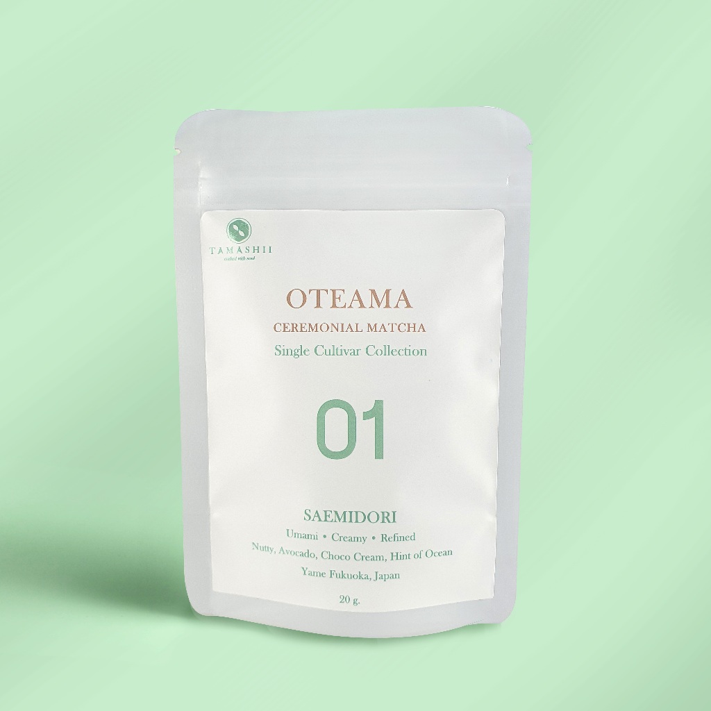 OTEAMA CEREMONIAL MATCHA 01  ผงมัทฉะแท้จากญี่ปุ่น เกรดพิธีการ แบรนด์ TAMASHII MATCHA ขนาด 20 กรัม