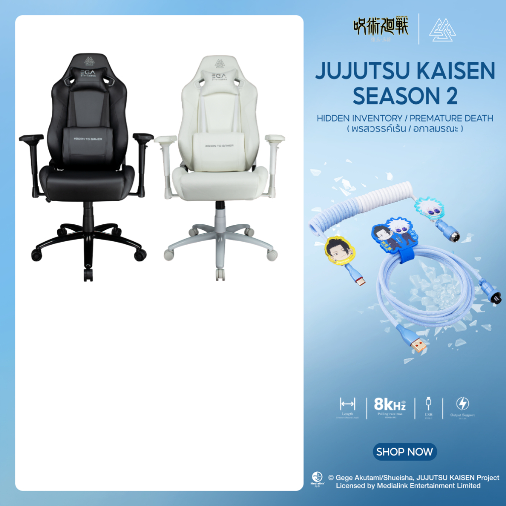 EGA เก้าอี้เกมมิ่ง ดีไซน์สไตล์ Ergonomic เก้าอี้เพื่อสุขภาพ เบาะนุ่ม เก้าอี้ทำงานTYPE G6 ประกัน 3 ปี