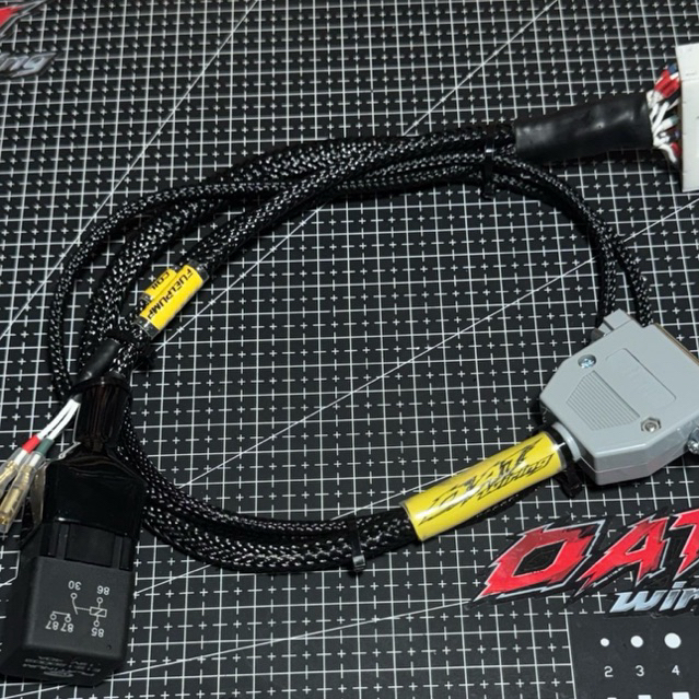 สายปลั๊กกล่อง ECU Octane max1 VESPA Sprint/Primavera125-150(2017-2023)ตรงรุ่นพร้อมรีเลย์