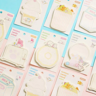 <พร้อมส่ง> Link2 โน๊ตกาวกระดาษ แบบแผ่น Paper Note การ์ตูน 30-50แผ่น / 30+ลาย / ซาริโอ้ เครื่องเขียน กระดาษจด โพอิท