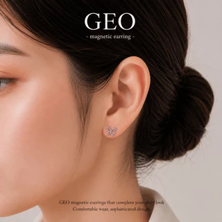 GEO ต่างหูแม่เหล็ก รุ่น | Papillon Collection | ไม่ต้องเจาะหู ใส่สบาย สไตล์มินิมอล