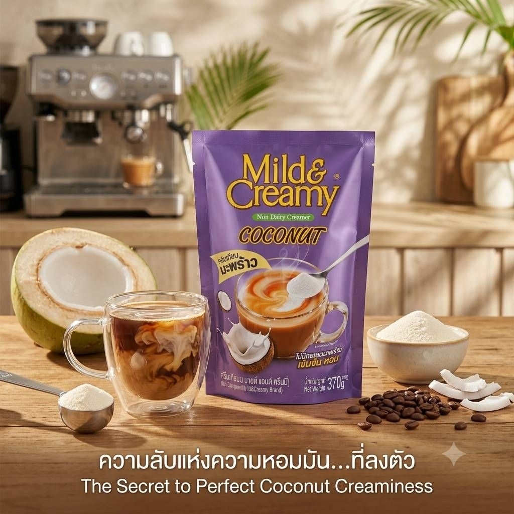 Mild & Creamy Non Dairy Creamer Coconut ครีมเทียมกลิ่นมะพร้าว
