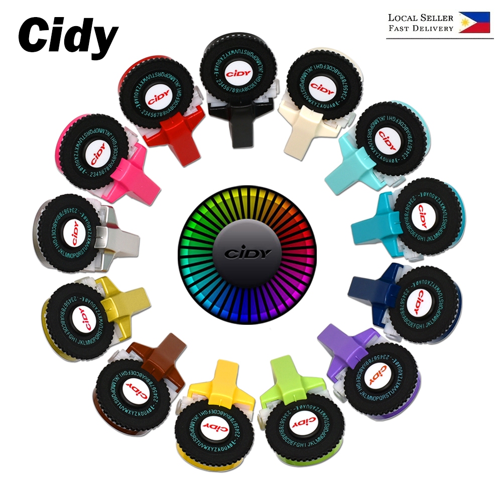 เครื่องทําฉลาก CIDY C101 DIY หลากสี พร้อมเทป 2 เทป 9mm ติดของ เขียนแบบแมนนวล หรือเติมลายนูน 3D 9 มม. 3 ชิ้น MOTEX E101