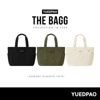 Yuedpao Canvas Classic Tote Bag กระเป๋าผ้าแคนวาส ทรงคลาสสิก จุของได้เยอะ กระเป๋าอเนกประสงค์