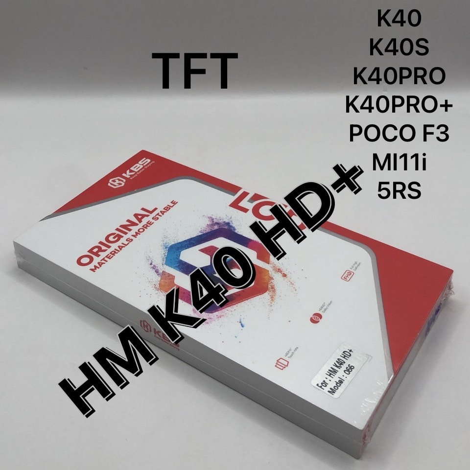 KBS หน้าจอแสดงผล  LCD จอRM K40 K40s/K40Pro/K40pro+/Poco F3/MI11i/Black shark 4/4Pro/4S/4SPro/5/5RS แถมฟรีชุดไขควง