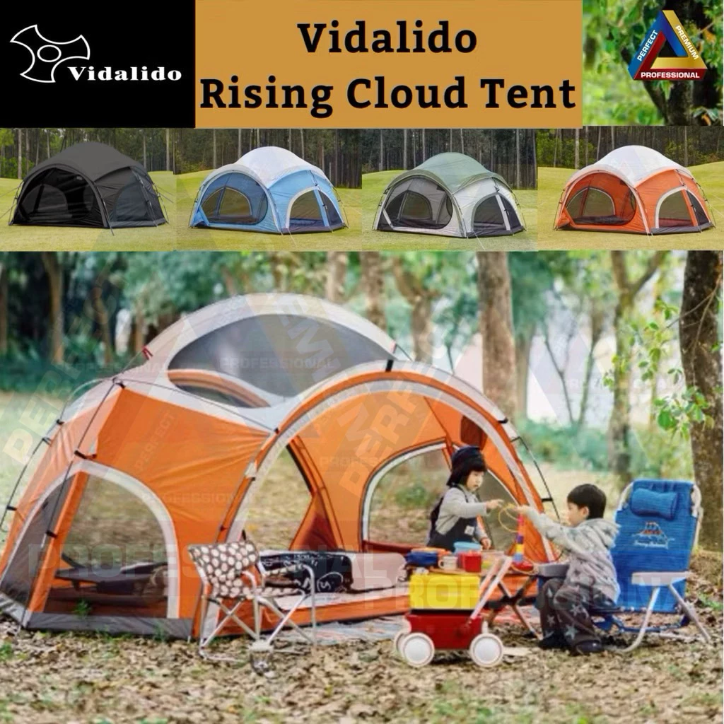 Vidalido Rising Cloud Tent เต็นท์ครอบครัว รุ่นใหม่ รองรับ3-4คน อุปกรณ์ครบชุด