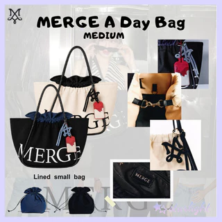 MERGE A DAY BAG Merge กระเป๋า official กระเป๋าถือ สะพายข้าง ใหญ่ พับได้ หลายช่อง กร