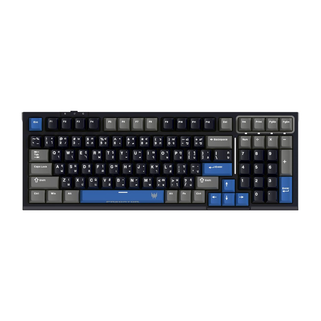 ACER - PREDATOR GAMING KEYBOARD 761 sea salt sw, plastic TopBottom (GMK-001893)