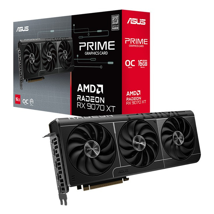 ASUS PRIME RADEON RX 9070 XT - 16GB GDDR6 (PRIME-RX9070XT-O16G)