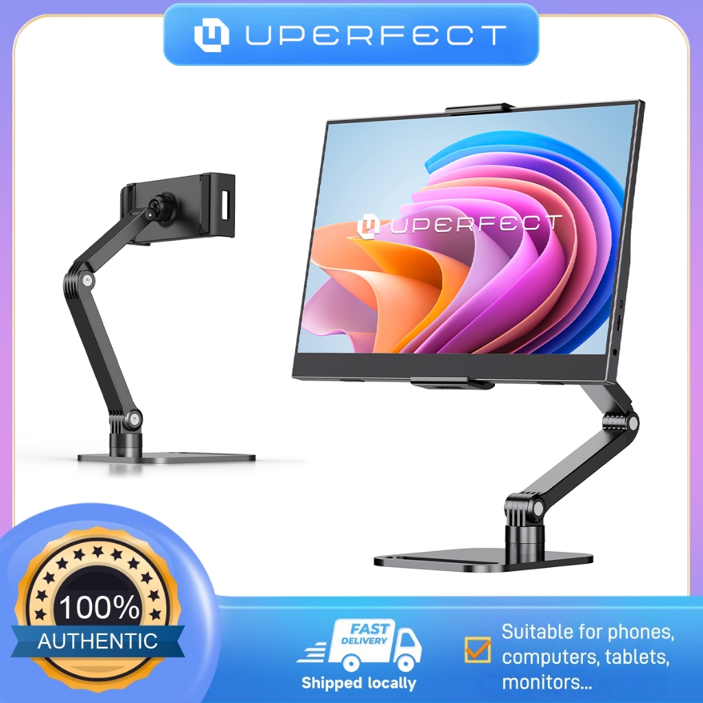 【ส่งจากไทย ] Portable Monitor Desk Holder Tablet Holder  Tablet Stand 360° Rotatable,  with Adjustable Long Sleeve