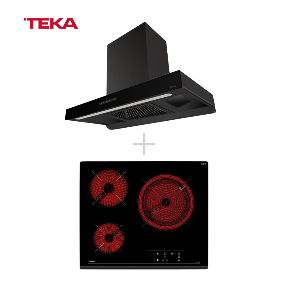 TEKA เครื่องดูดควัน DLH 9158 T +เตาไฟฟ้าเซรามิก TZ 6315