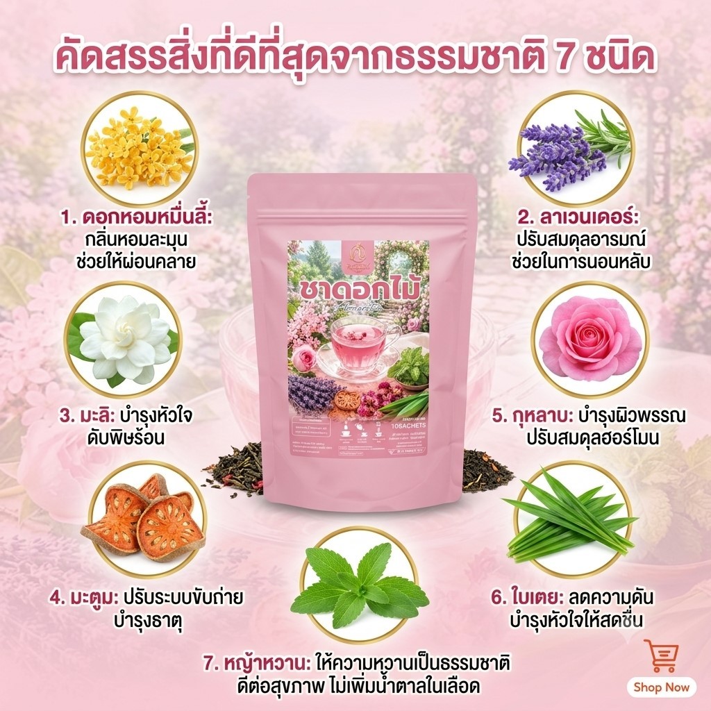 ชาดอกไม้ (ชาตัวหอม) ตราคคนางค์
