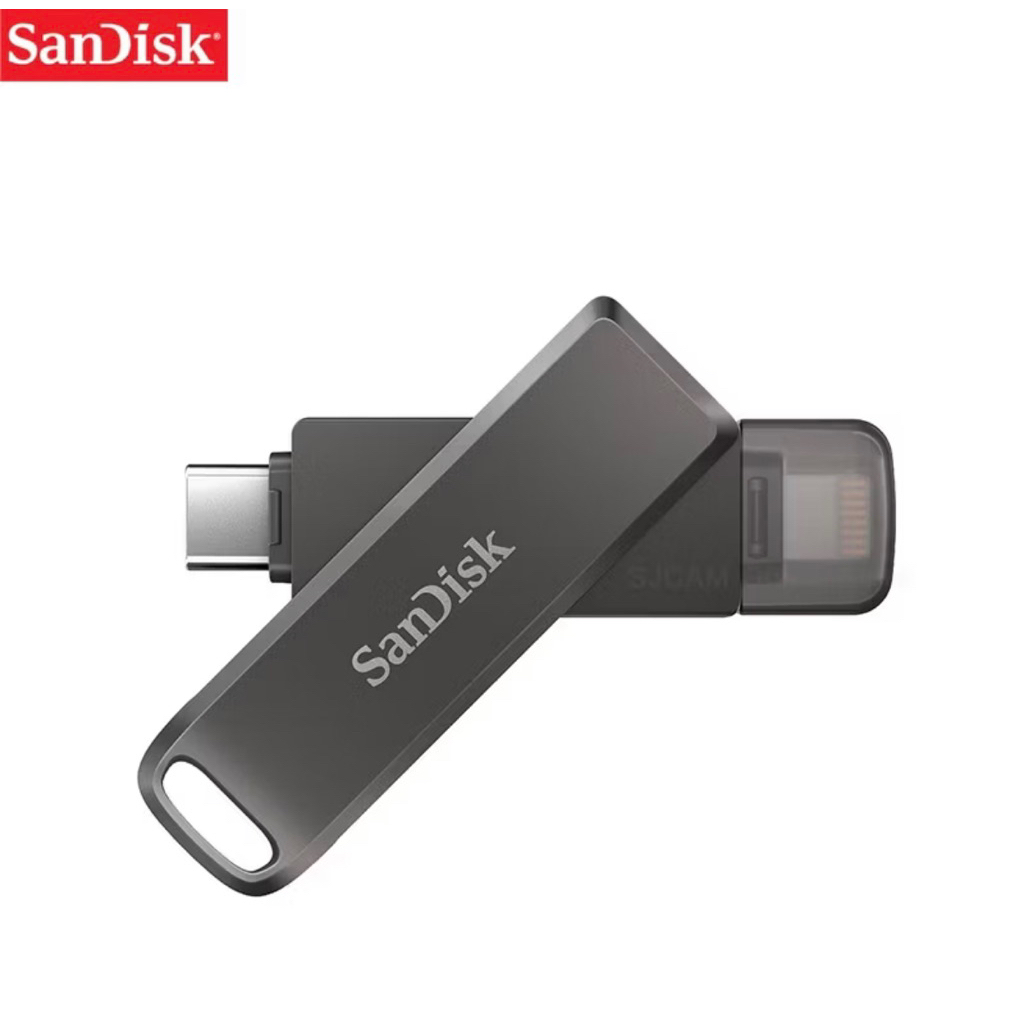 Sandisk Flashdrive 256GB มี 2 หัว lightning & type-c มือสอง