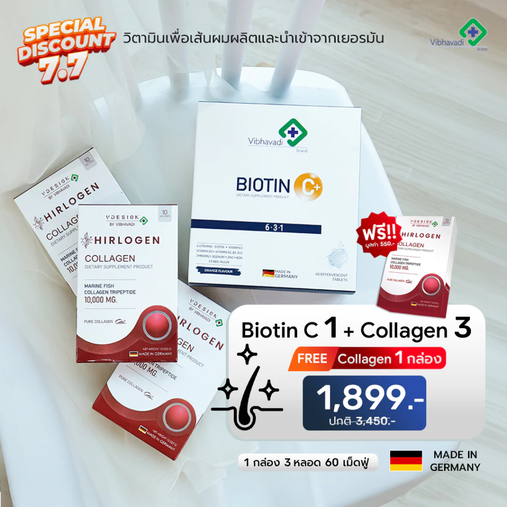 ðāļŠāđāļāļāļĢāļĩ !! āđāļāđāļāļŠāļļāļāļāļļāđāļĄ BiotinC+ 1 āļāļĨāđāļāļ + CollagenāļāļĄ 3 āļāļĨāđāļāļ!! āđāļāļĒāļāļĨāļīāļāļīāļāļāļĄāđāļāļāļēāļ°āļāļēāļ āļĢāļ.āļ§āļīāļ āļēāļ§āļāļĩ