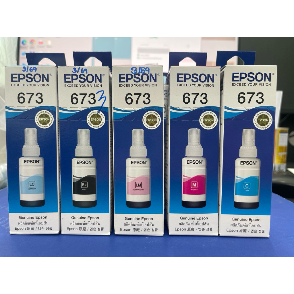 ล้างสต๊อก หมึก EPSON แท้💯 ใช้ได้กับ EPSON L800 L805 L810 L850 L1800