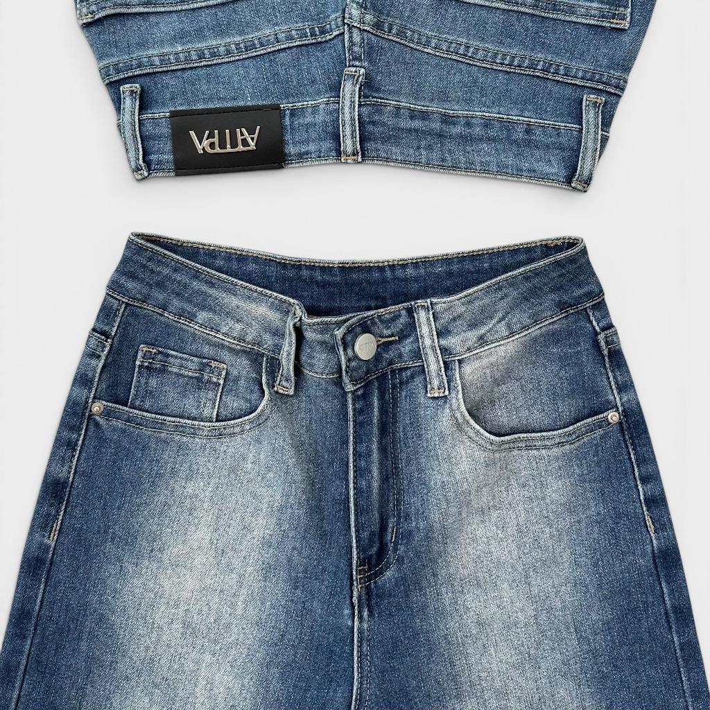 Atipashop - Cassie Straight Jeans - (PRE-ORDER30 days) รูปที่ 5