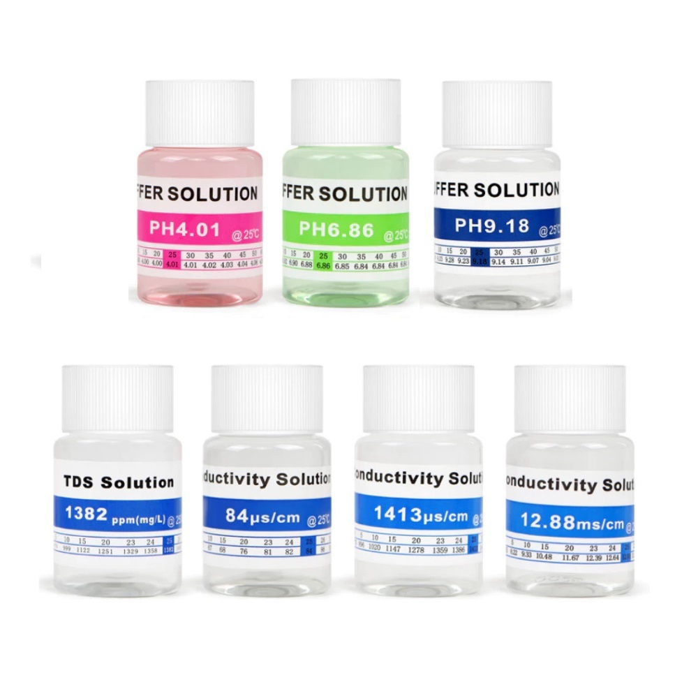 น้ำยาสอบเทียบค่า EC น้ำยา คาริเบท PH Sensor ทดสอบ ค่า PH ค่า EC 1413 EC12.88 EC84 PH4.01 PH 6.86 PH 