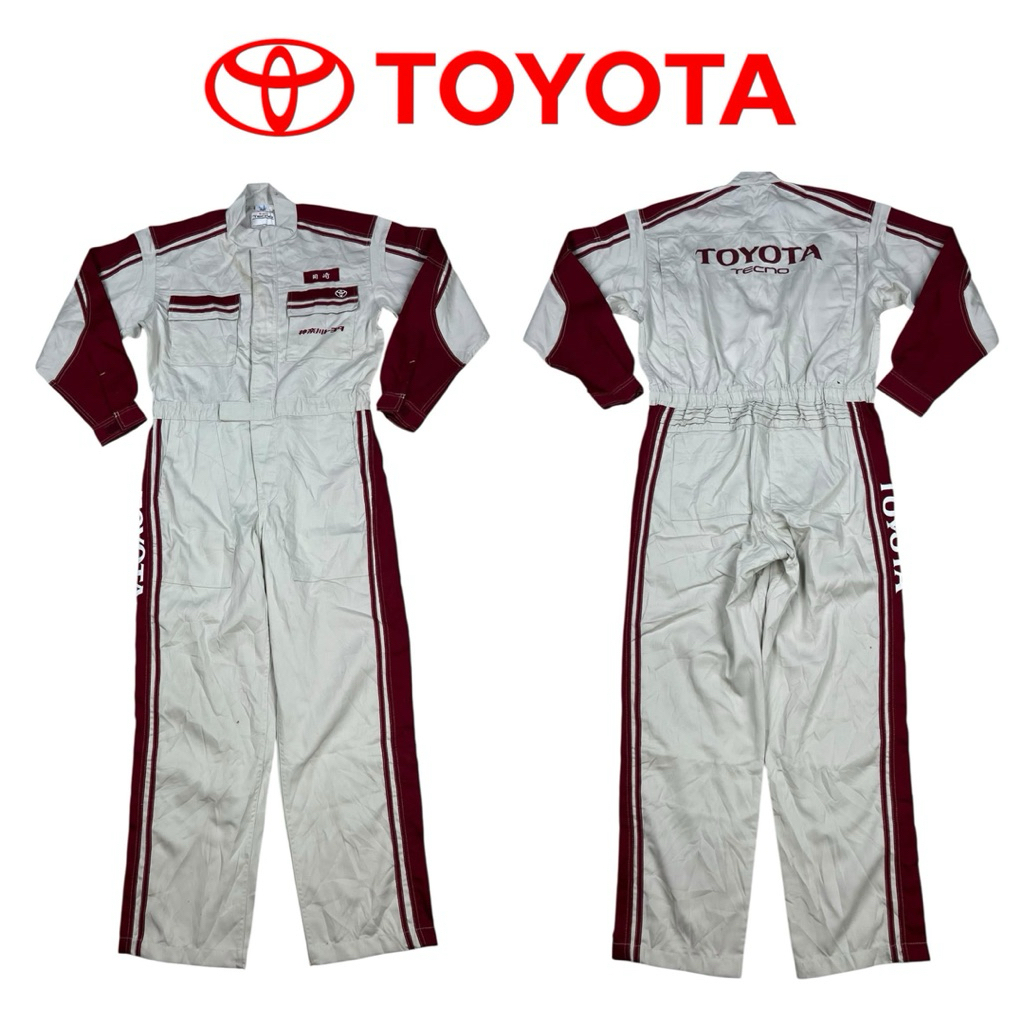 ชุดหมี ชุุดช่าง ชุดยูนิฟอร์ม ชุดทำงาน Toyota Size:LL ใหม่มาก หายากนานๆมาที no.B06