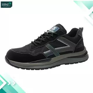 รองเท้าเซฟตี้ (Safety) รุ่น OZUKA หัวเหล็กกันชน มีแถบสะท้อนแสง พื้นยางกันลื่น เพิ่มความปลอดภัย