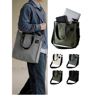 กระเป๋าสะพายข้าง ผ้าใบกันน้ำ สะพายไหล่ ขนาดกลาง ใส่ของ Laptop Tablet พกพาสะดวก FOLDER BAG KIDNAP ME.