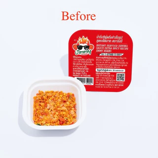 น้ำจิ้มซีฟู้ดแบบเติมน้ำ ครบ 4 รส (15 กรัม x 4 ถ้วย) ตราจิมมี่ – Jimmy Seafood Sauce: All Flavors (4 Cups)
