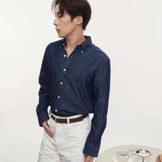Contemp Denim Shirt Long Sleeve : Button Down