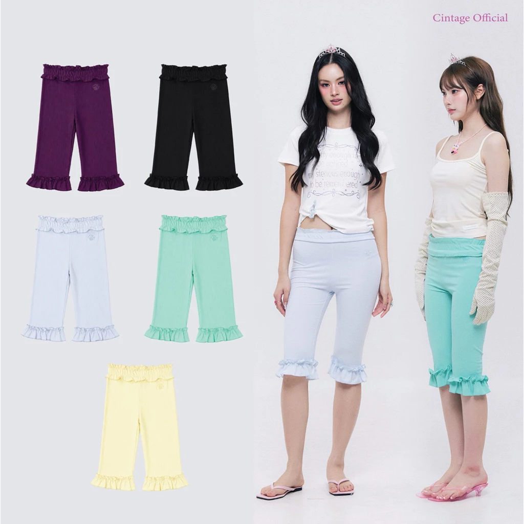 Cintage♡ CT2126 กางเกงสามส่วนcapri3165 💕