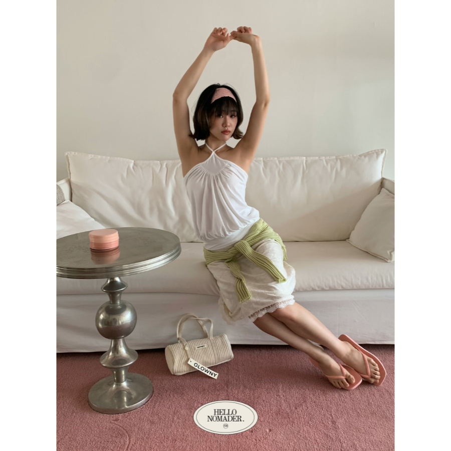 NOMADE.& พร้อมส่ง Mocktail top {เสื้อคล้องคอ}