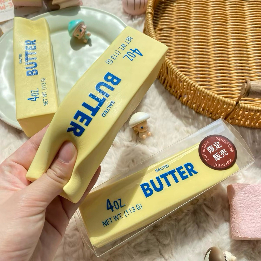 [พร้อมส่ง] Hachimi | สกุชชี่แท่งเนยเล็ก Butter Stick Squishy 4oz.