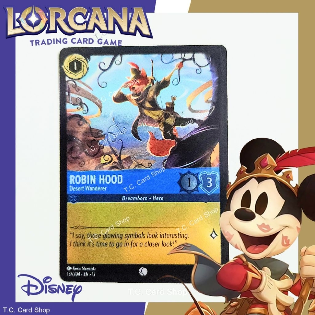 Robin Hood - Desert Wanderer (Foil) EN12 137/204 C (Wilds Unknown) - Disney Lorcana (ดิสนีย์ ลอร์คาน่า)