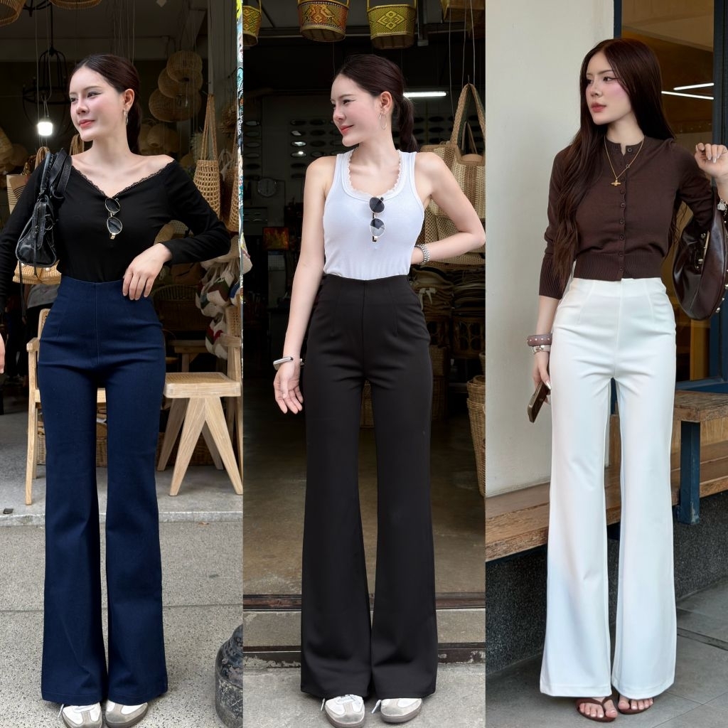 J.JESSIE PANTS กางเกงทรงขาม้าเล็ก