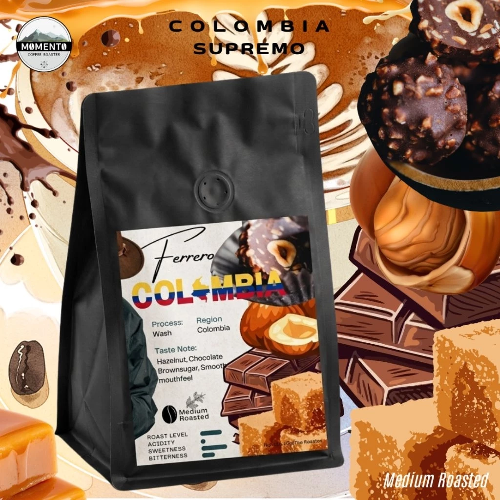 กาแฟคั่วโคลัมเบียซูพรีมโม่ Colombia Huila Supremo Washed process | SC17/18