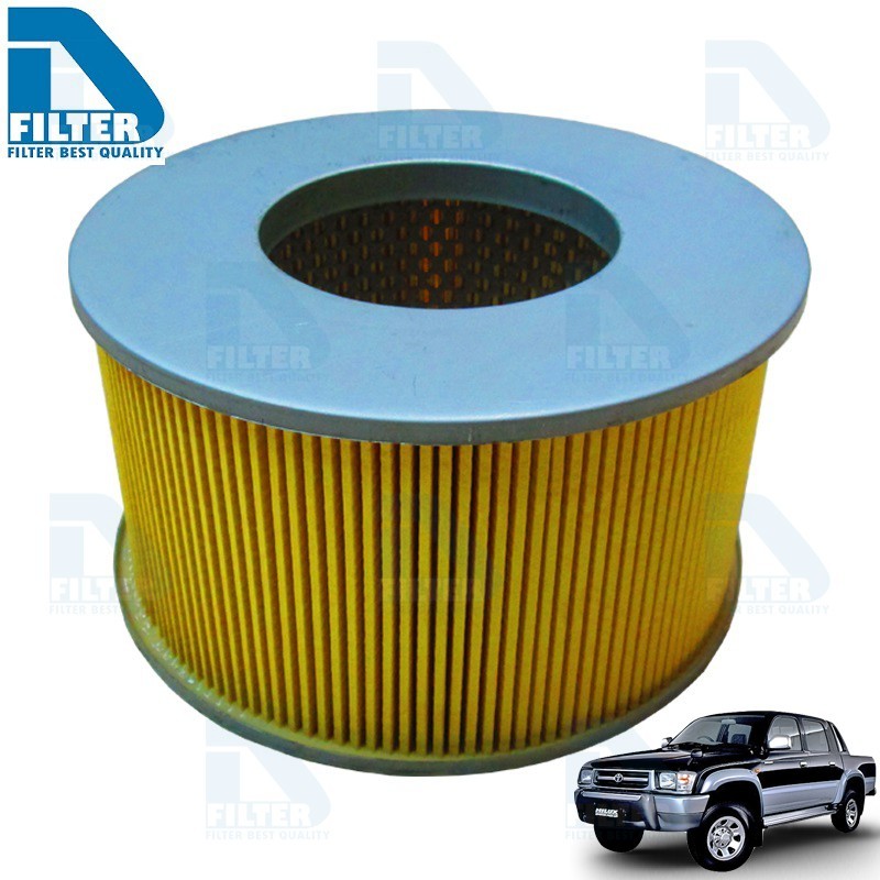 กรองอากาศ Toyota โตโยต้า Hilux Tiger ไทเกอร์ (เครื่อง 2L 2.5),(เครื่อง 5L 3.0) By D Filter (DA066)