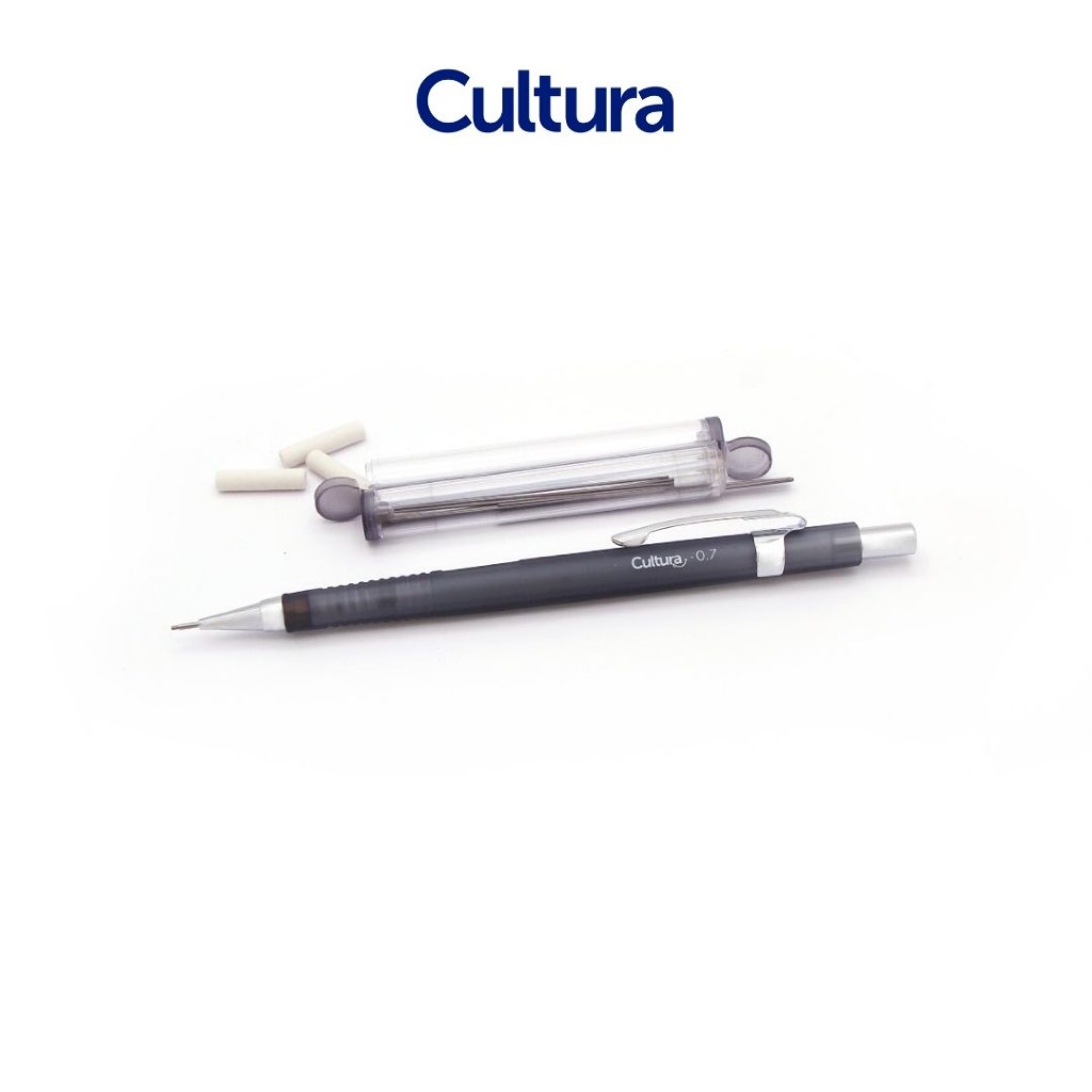 CULTURA MECHANICAL PENCIL 07MM Hb+ ACCESSORIES ชุดดินสอกด 0.7 มม. (ไส้ HB) พร้อมอุปกรณ์เสริม