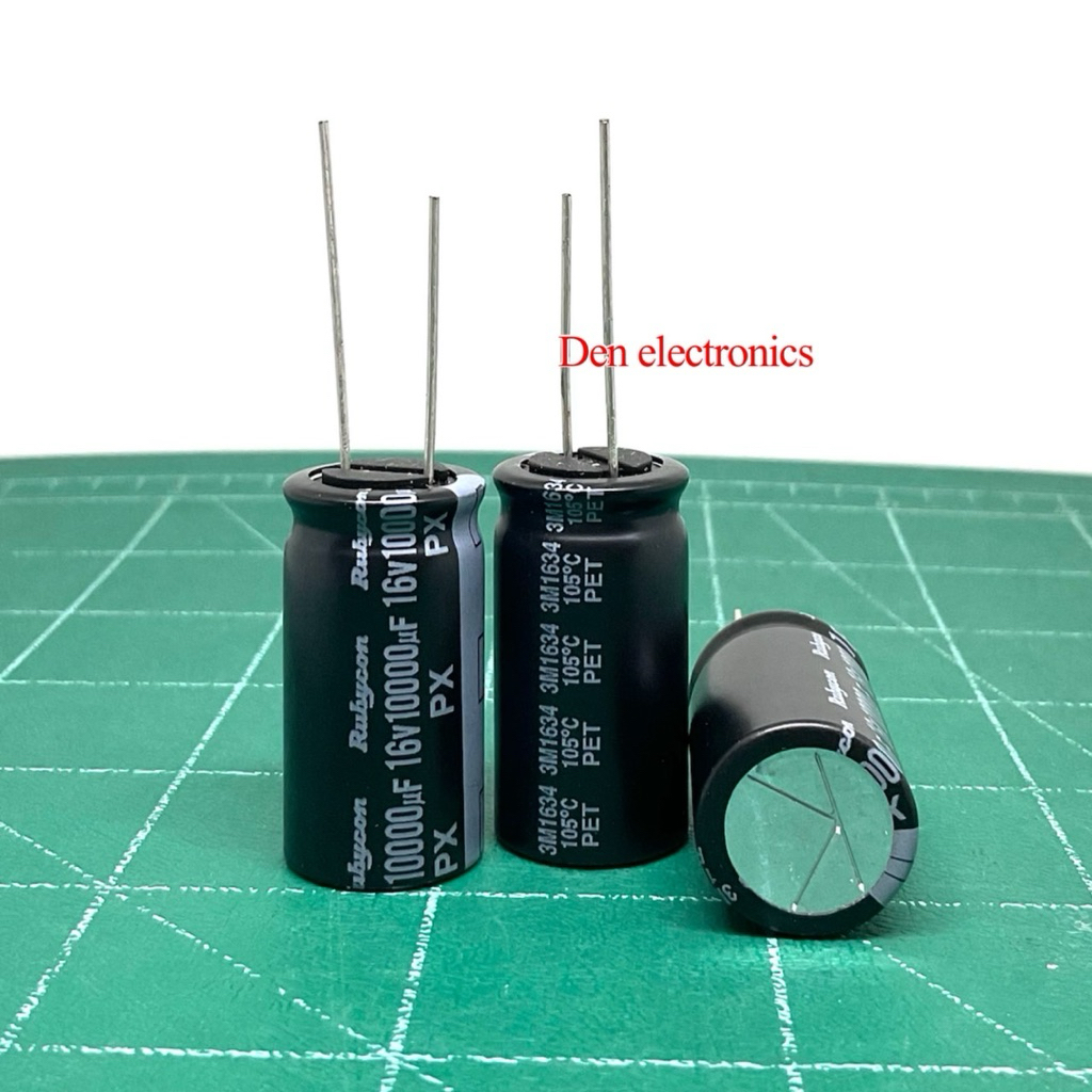 C ตัวเก็บประจุ 10000uf 16V  105องศา Electrolytic Capacitor พร้อมส่ง
