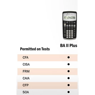BA II Plus โฉมใหม่ เครื่องคิดเลขการเงิน Texas Instruments ของแท้ ของใหม่ ประกันศูนย์