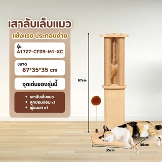 [Bratvee] Cat Condo คอนโดแมว มีหลุมอวกาศ ที่ลับเล็บ คอนโดแมว ขนาดกระทัดรัด สำหรับแมว 1-2 ตัว