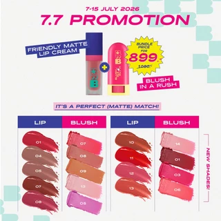 BWB จับคู่ Blush in a Rush และ Friendly Matte Lip Cream (Bundle Set)