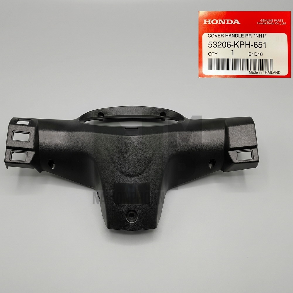หน้ากากหลัง  WAVE125R พลาสติก สีดำ ไม่พ่นสี แท้ HONDA REAR HANDLE COVER  70