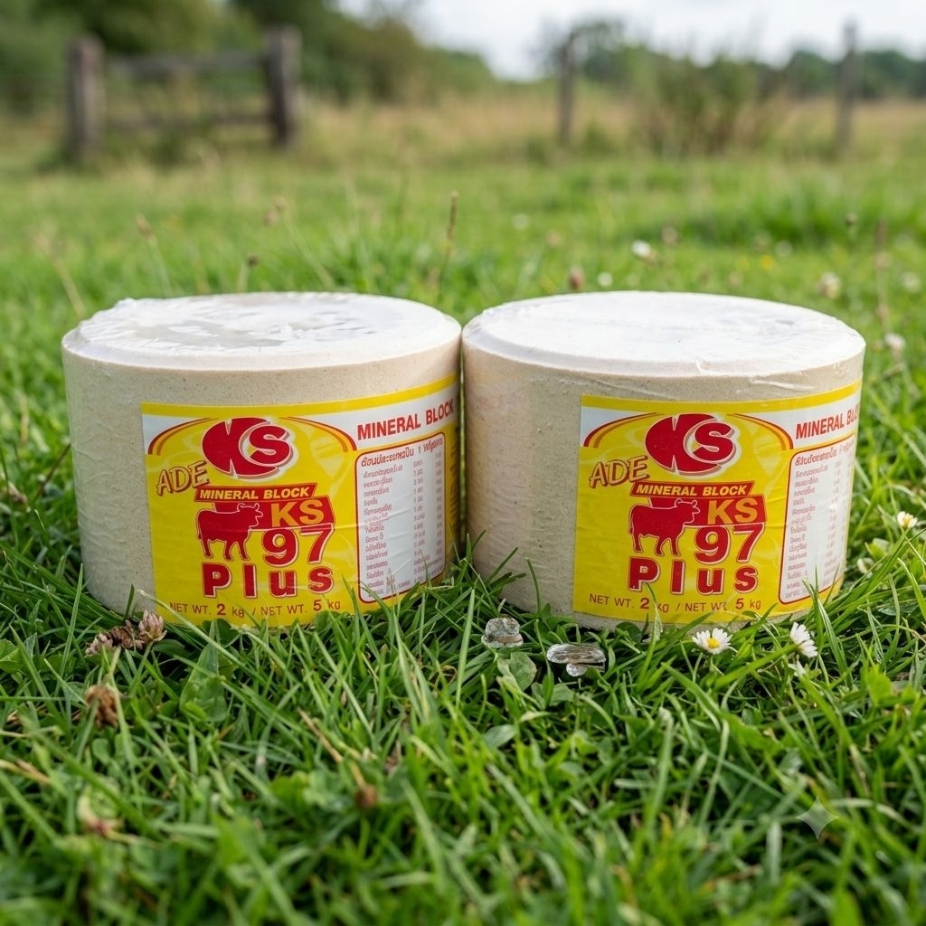KS97 Plus สีเหลืองเป็นอาหารเสริมแร่ธาตุขนาด2กก.